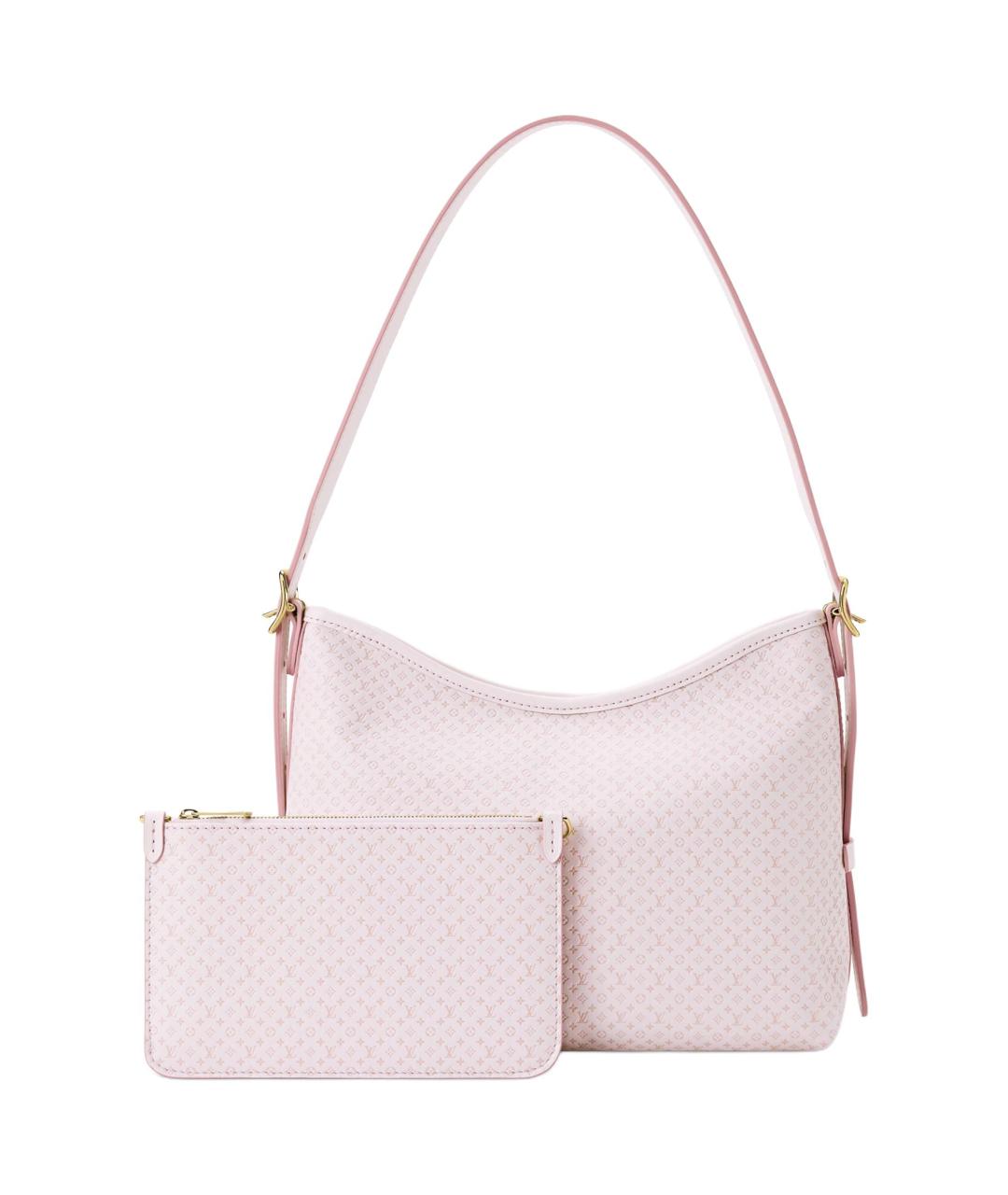 LOUIS VUITTON Розовая кожаная сумка через плечо, фото 4