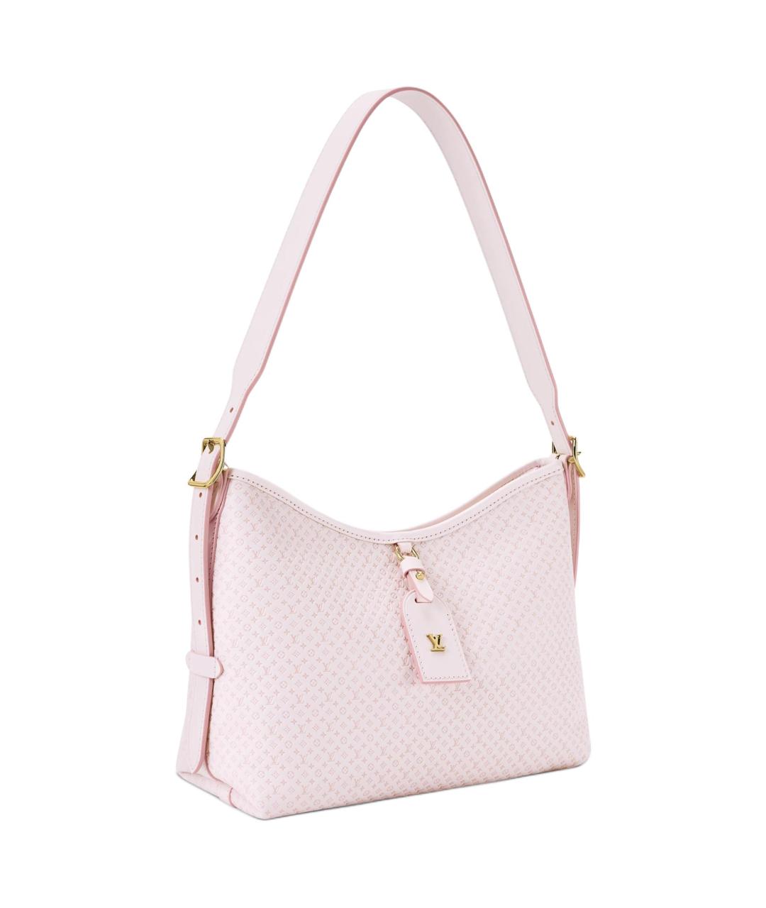 LOUIS VUITTON Розовая кожаная сумка через плечо, фото 2