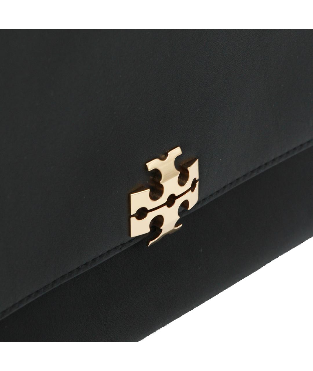 TORY BURCH Черная кожаная сумка через плечо, фото 4
