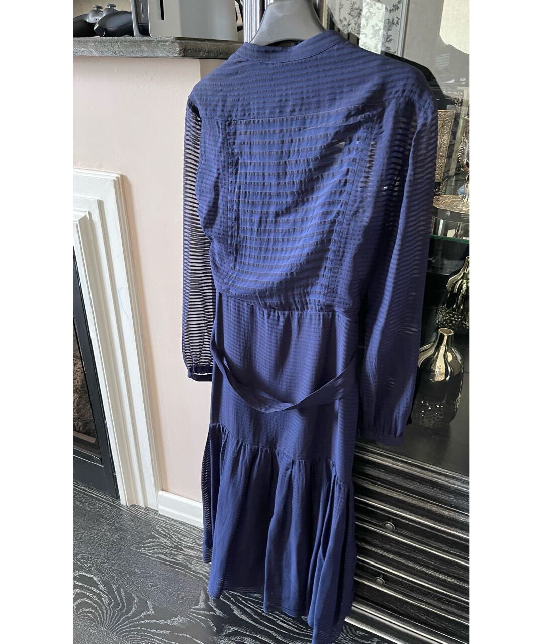 BURBERRY Синее повседневное платье, фото 2
