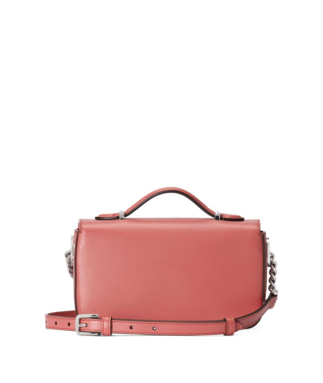 GUCCI Розовая кожаная сумка через плечо, фото 4