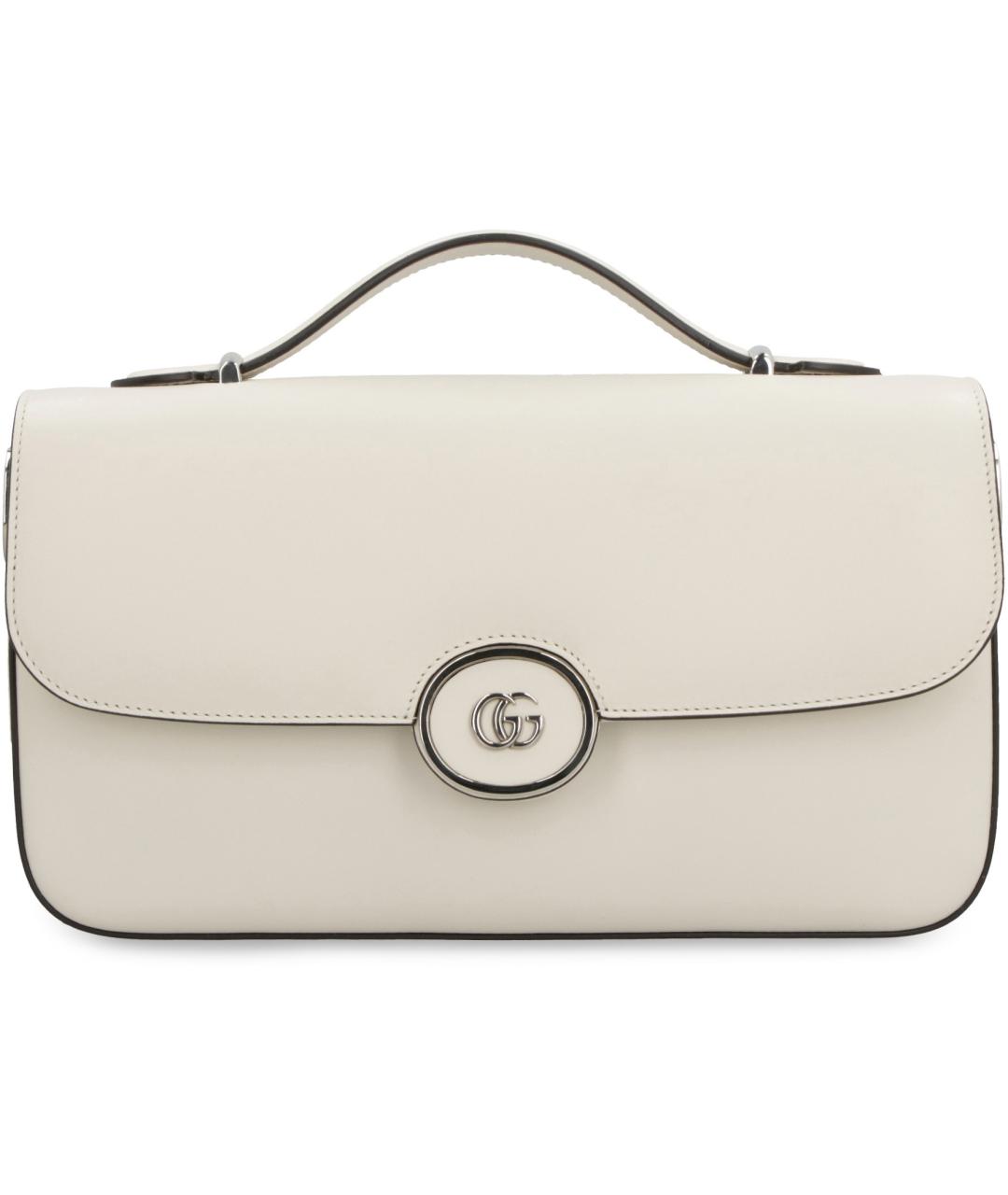GUCCI Белая кожаная сумка через плечо, фото 2