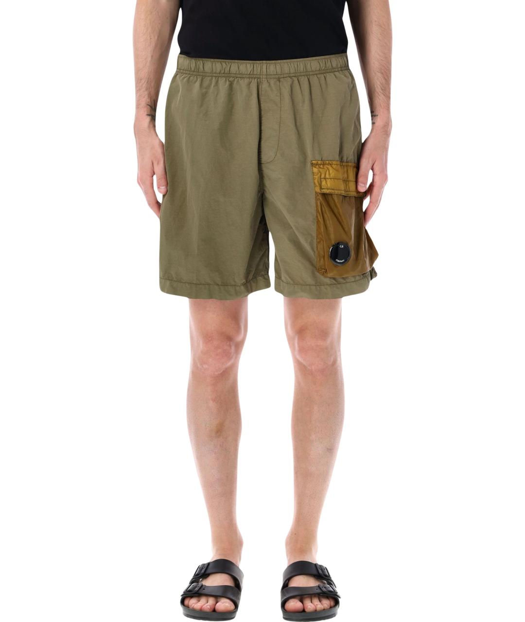 CP COMPANY Хаки полиамидовые шорты, фото 1
