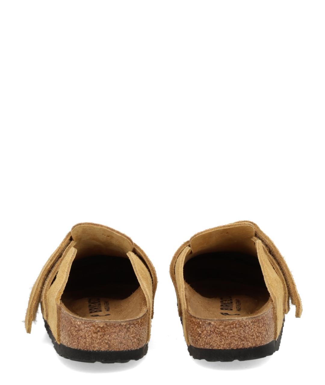 BIRKENSTOCK Оранжевые замшевые сабо, фото 5
