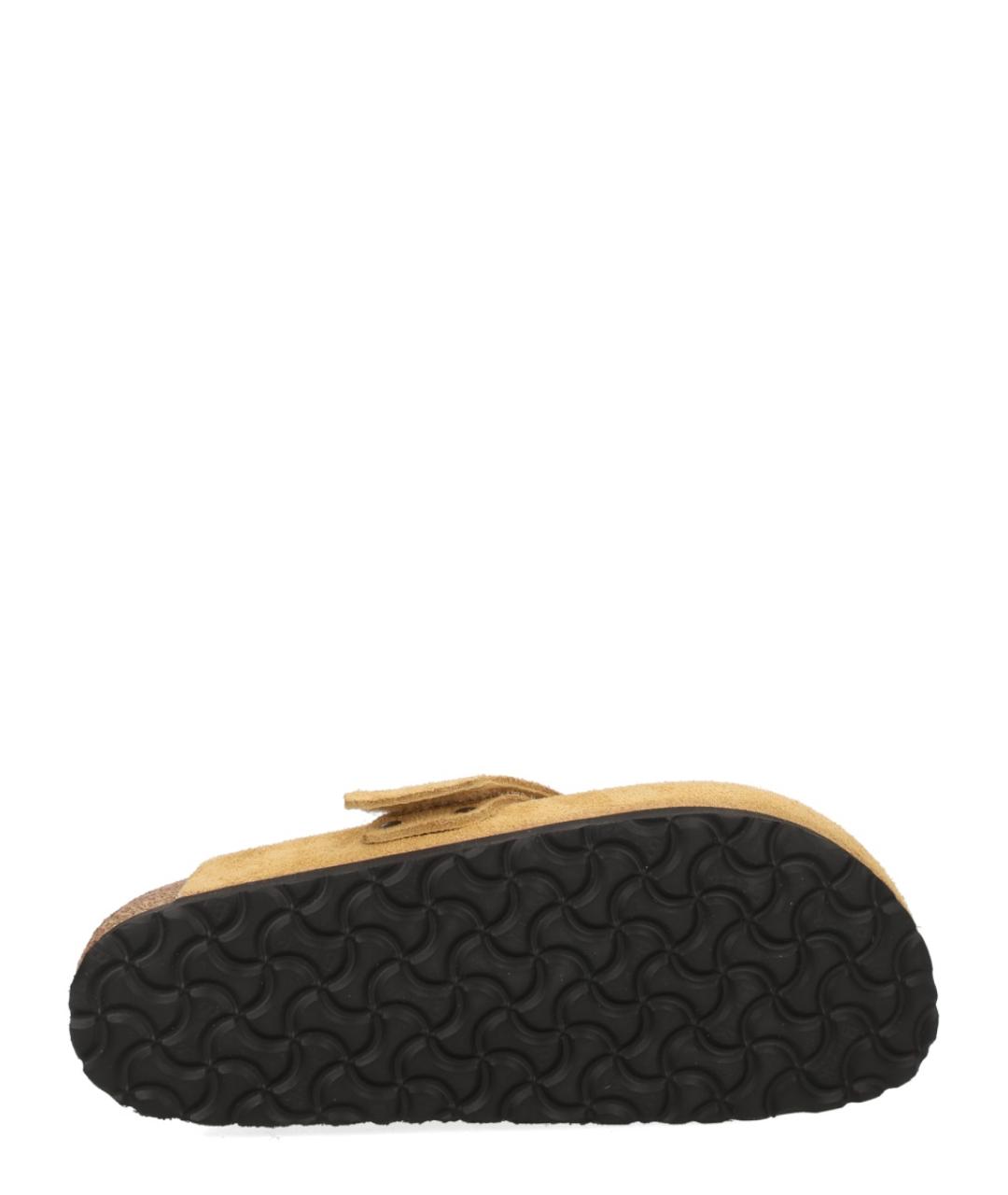 BIRKENSTOCK Оранжевые замшевые сабо, фото 3