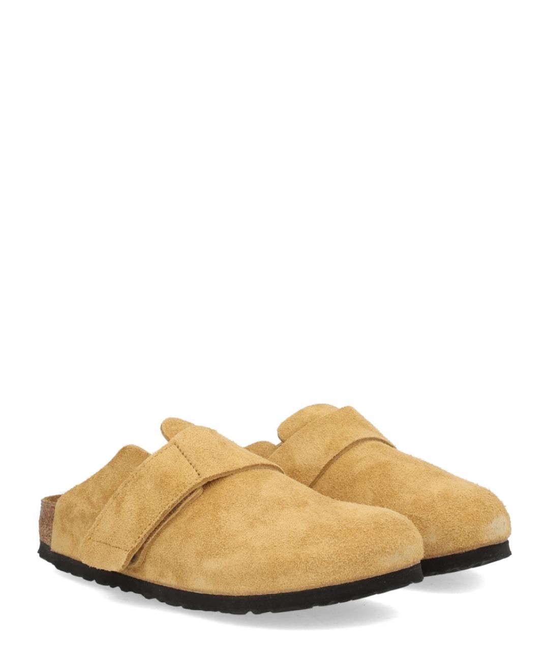 BIRKENSTOCK Оранжевые замшевые сабо, фото 2