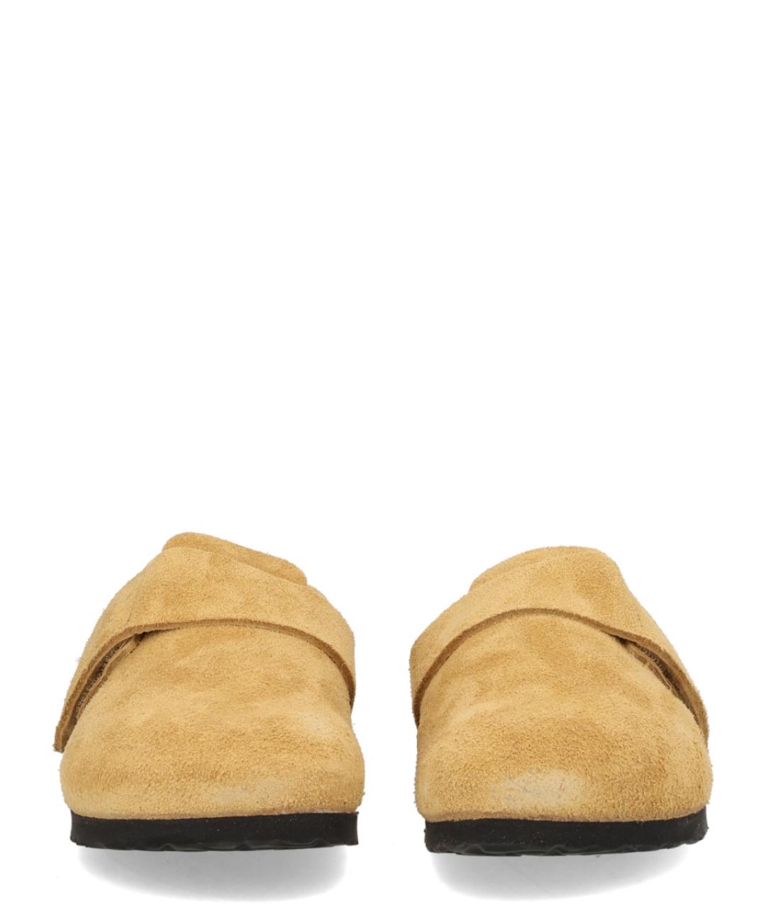 BIRKENSTOCK Оранжевые замшевые сабо, фото 4