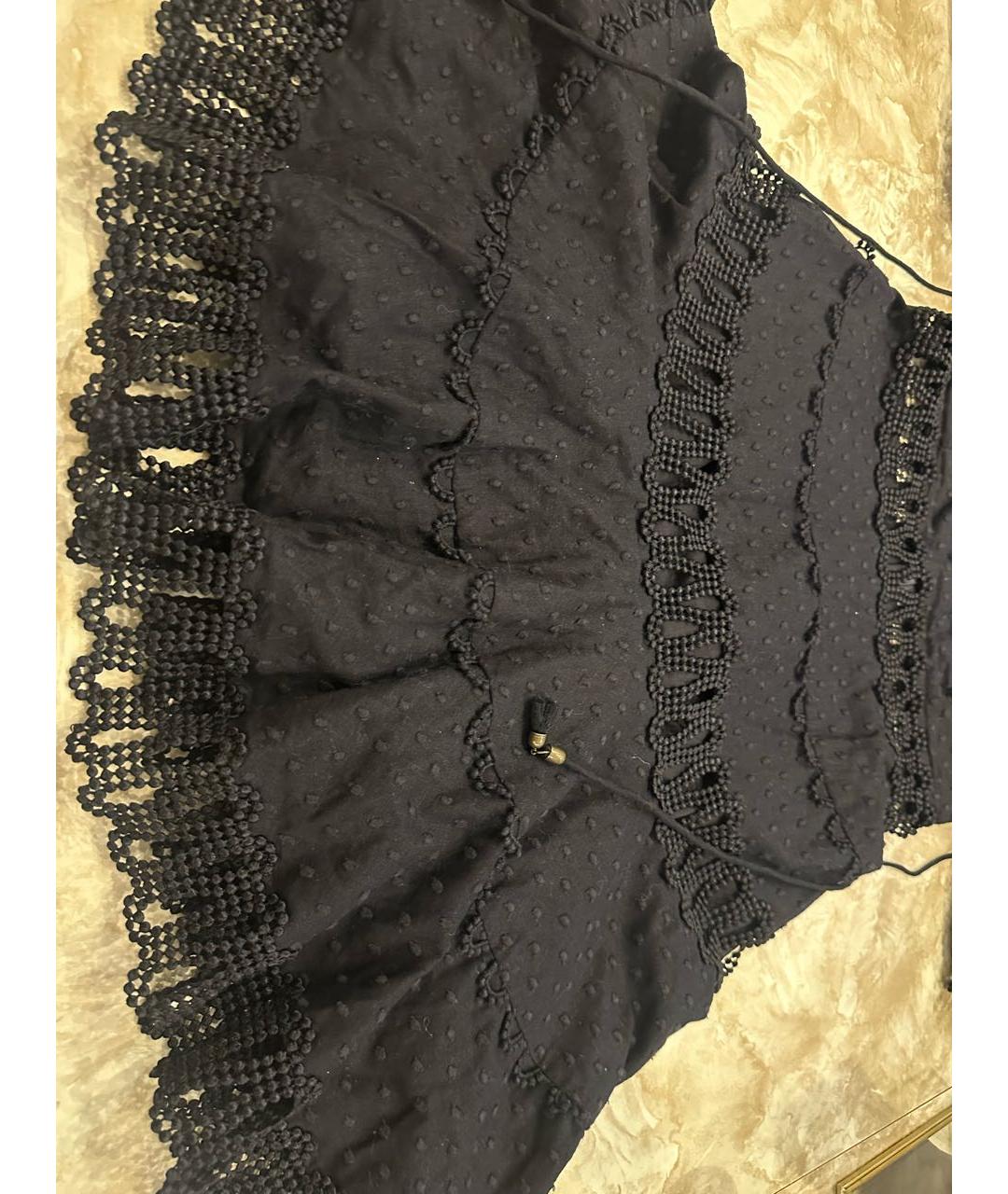 ZIMMERMANN Черное хлопковое коктейльное платье, фото 7