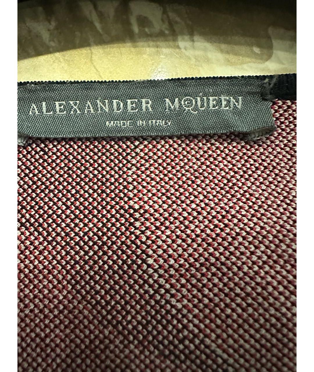 ALEXANDER MCQUEEN Черное вискозное коктейльное платье, фото 5