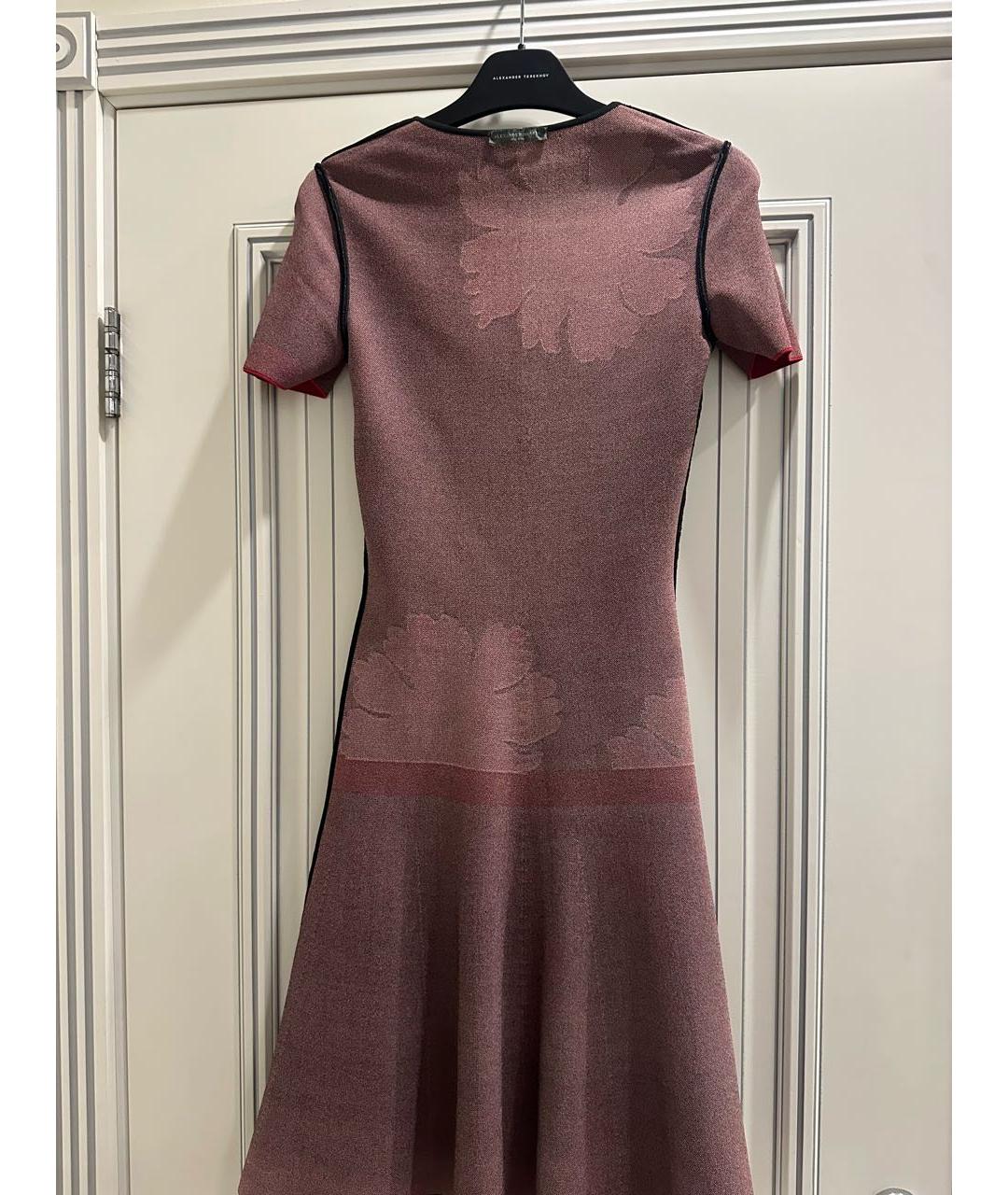 ALEXANDER MCQUEEN Черное вискозное коктейльное платье, фото 3