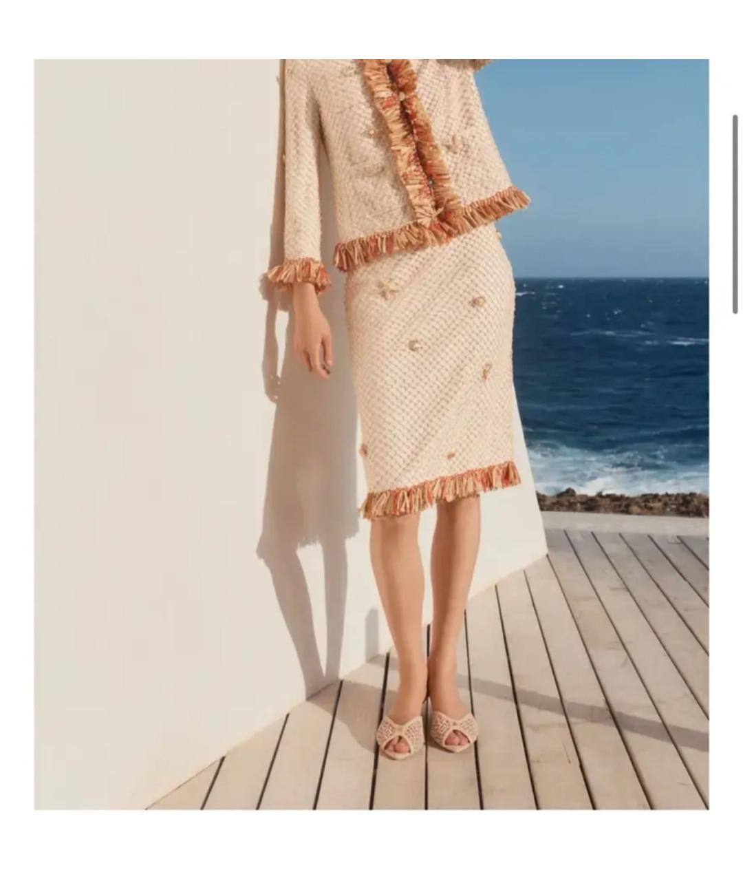 CHANEL Бежевые мюли, фото 4