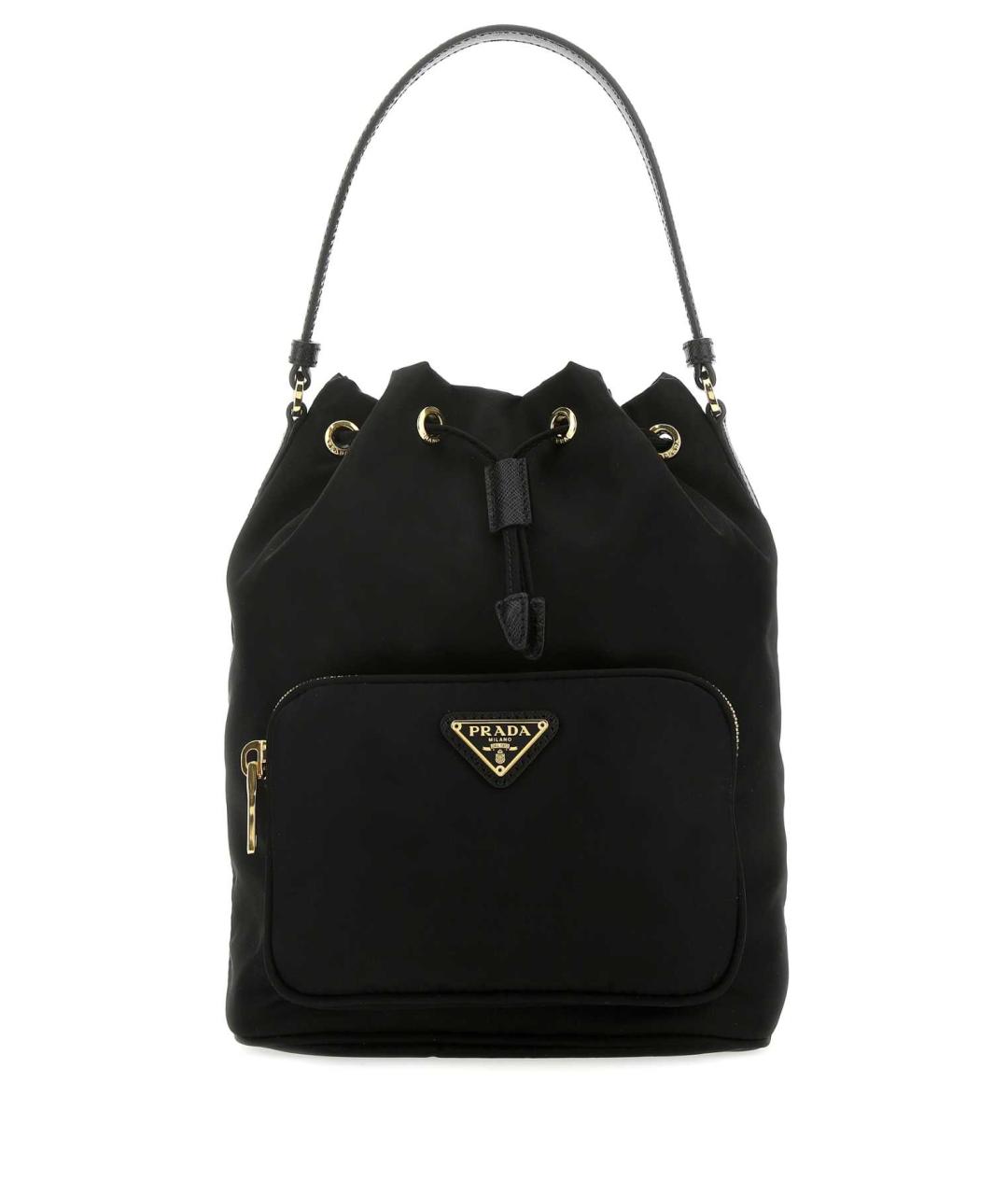 PRADA Черная тканевая сумка тоут, фото 1