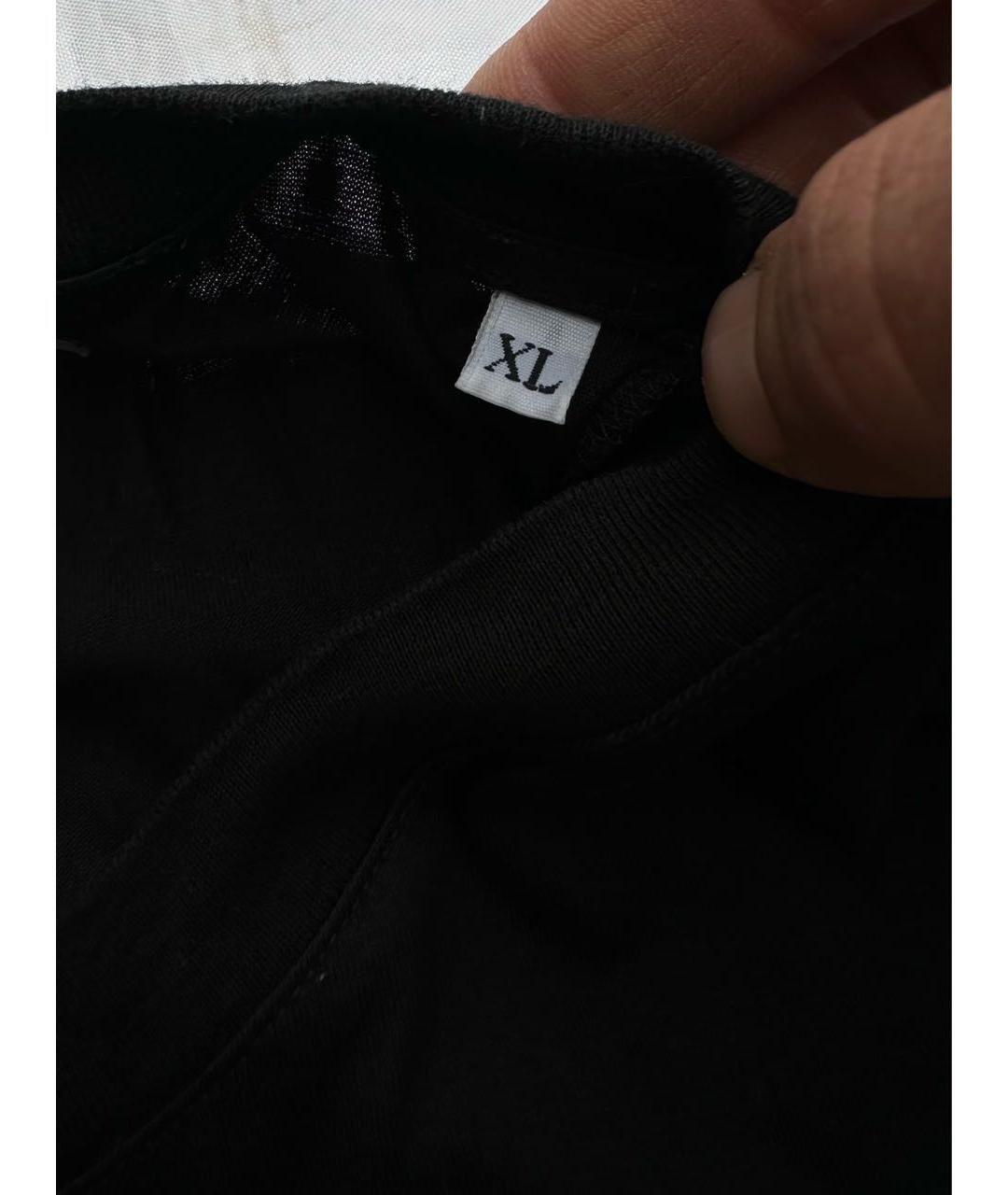 LANVIN Черная хлопковая футболка, фото 6