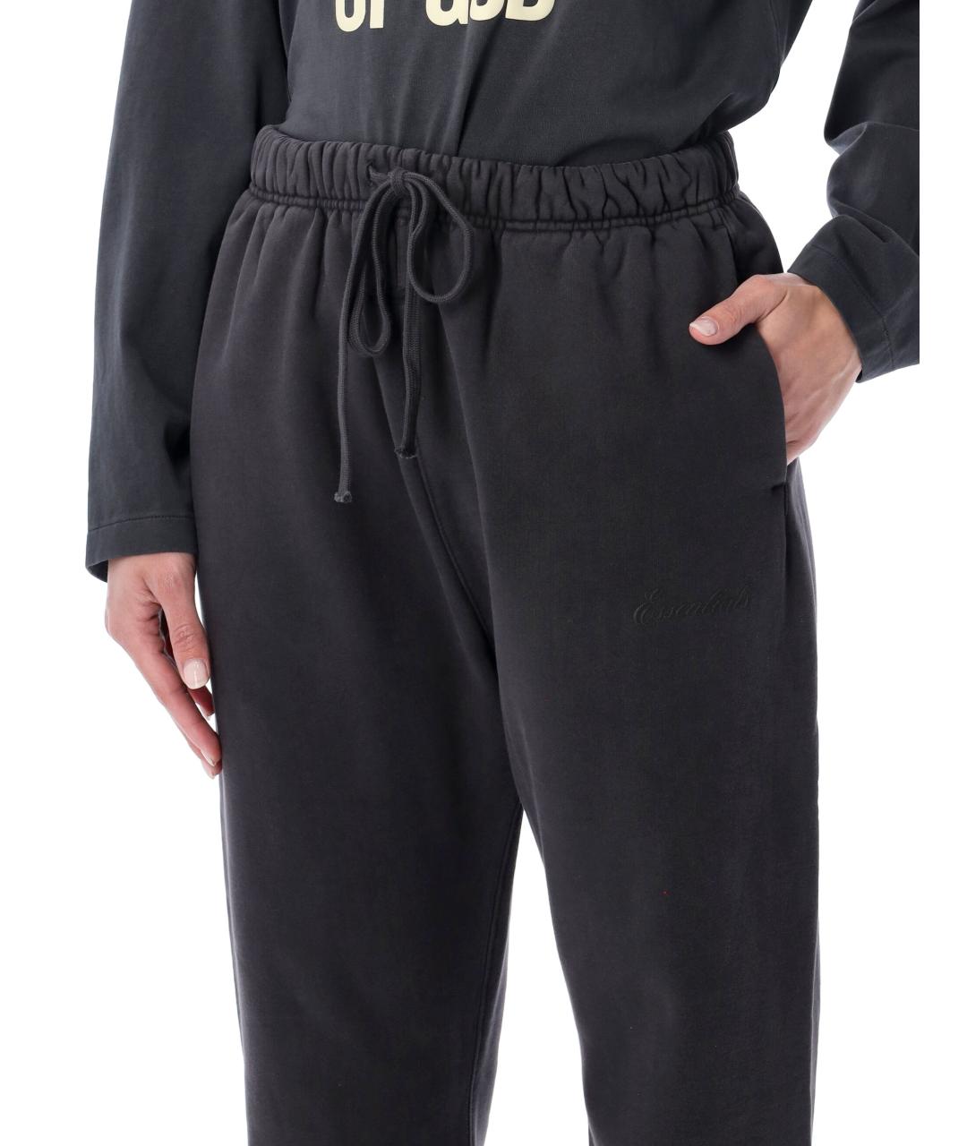 FEAR OF GOD ESSENTIALS Черные хлопковые спортивные брюки и шорты, фото 3