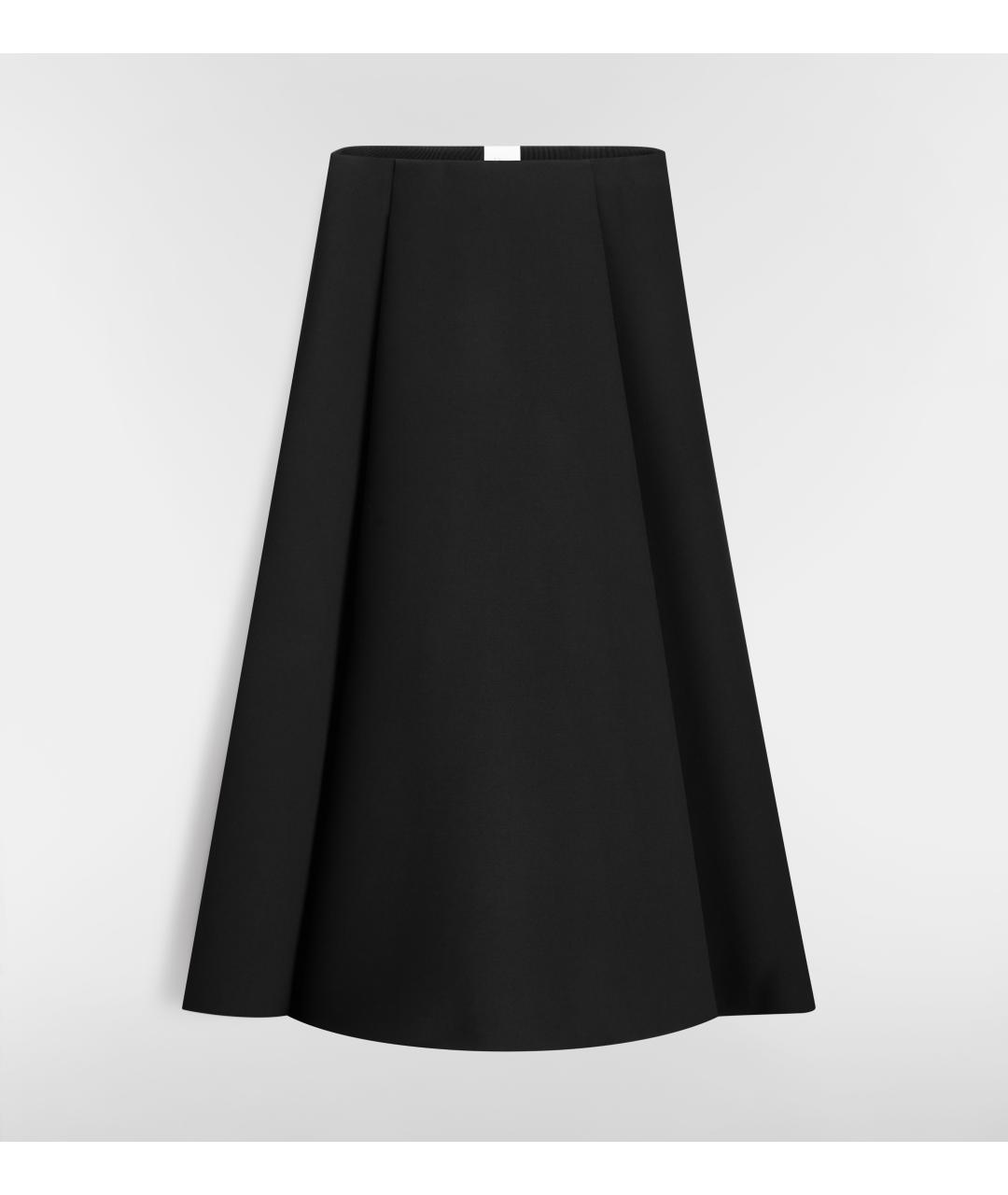 CHRISTIAN DIOR Черная шерстяная юбка миди, фото 3