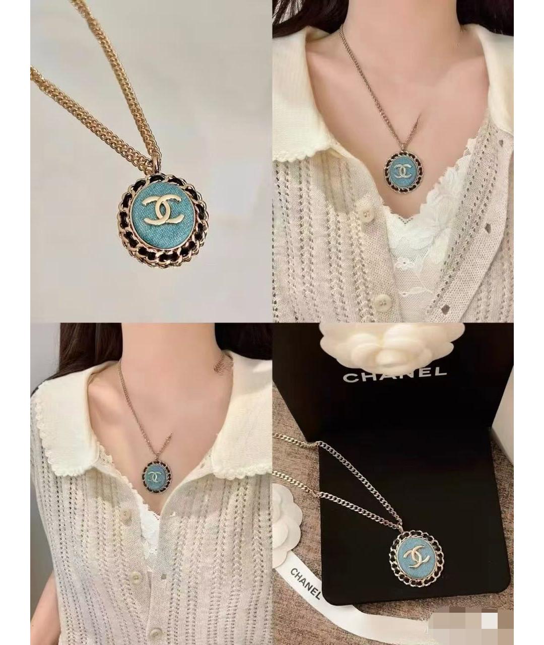 CHANEL Золотое колье, фото 4
