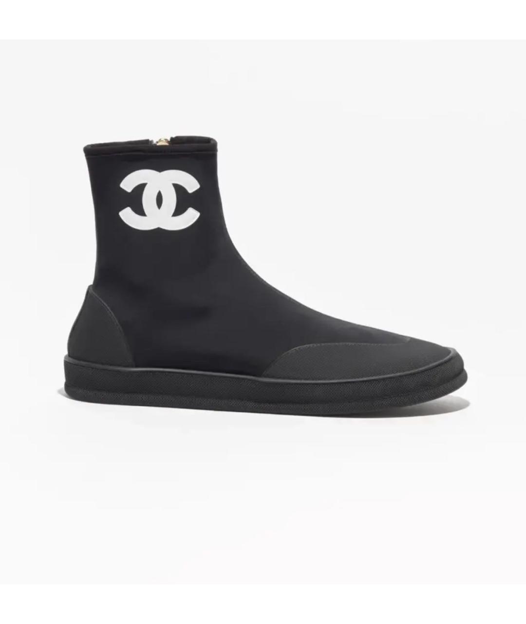 CHANEL Черные ботинки, фото 7