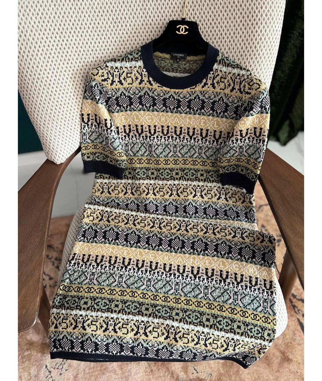 CHANEL Мульти платье, фото 4