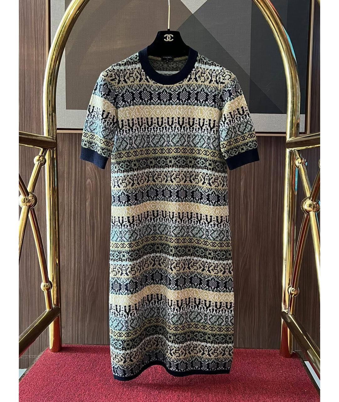 CHANEL Мульти платье, фото 3