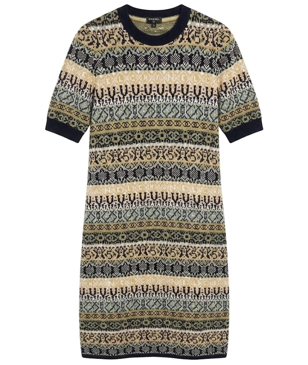 CHANEL Мульти платье, фото 1