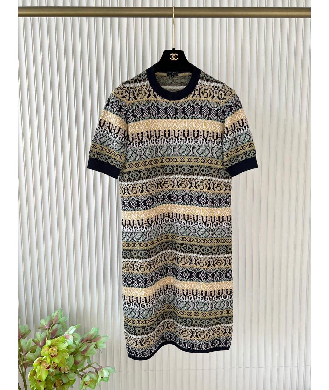 CHANEL Мульти платье, фото 5