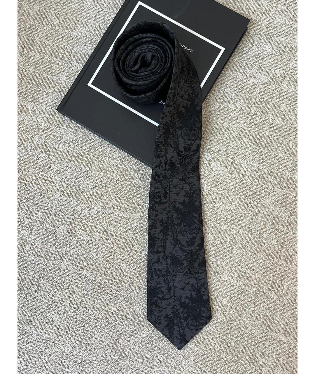 CHRISTIAN DIOR Черный жемчужный галстук, фото 3