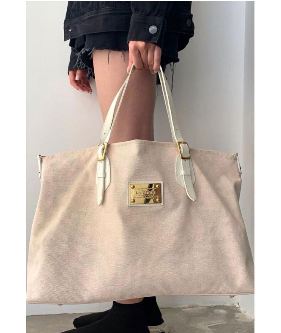 LOUIS VUITTON Розовая сумка тоут, фото 3