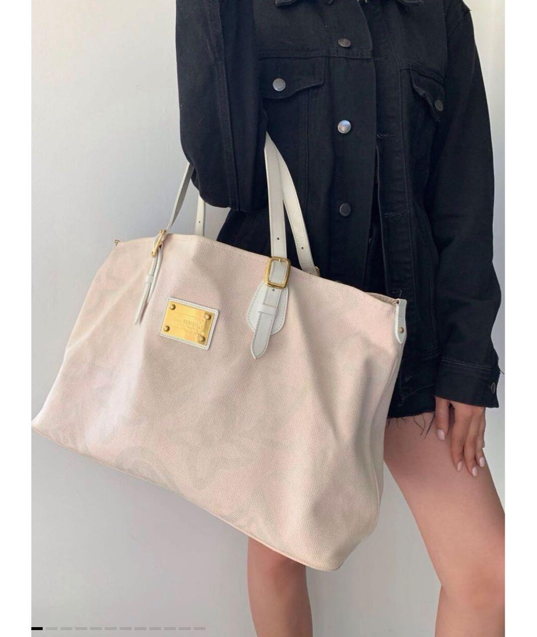 LOUIS VUITTON Розовая сумка тоут, фото 2