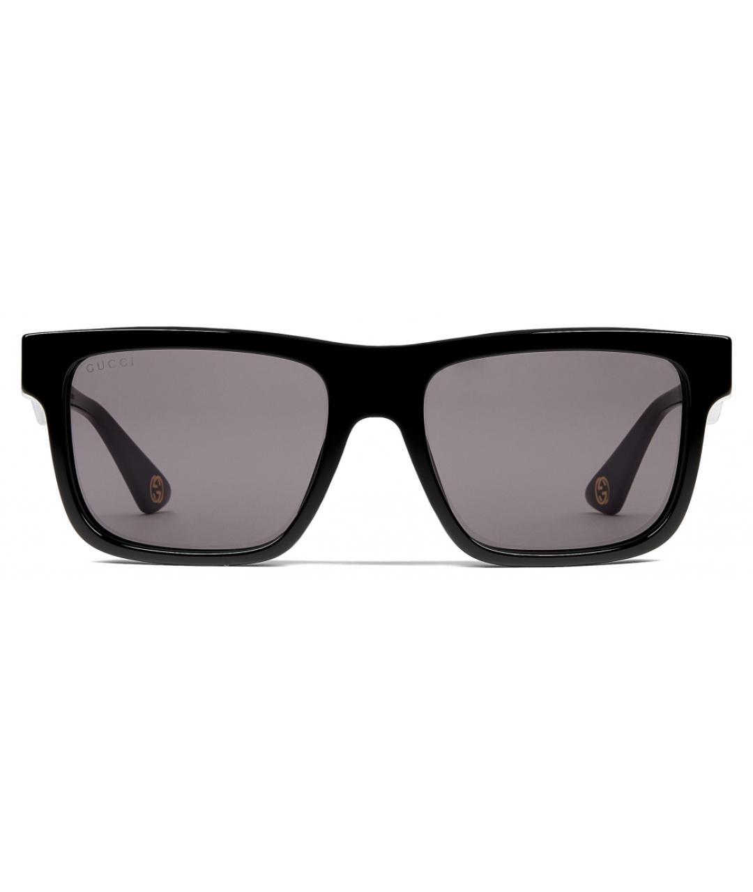 GUCCI Черные пластиковые солнцезащитные очки, фото 1