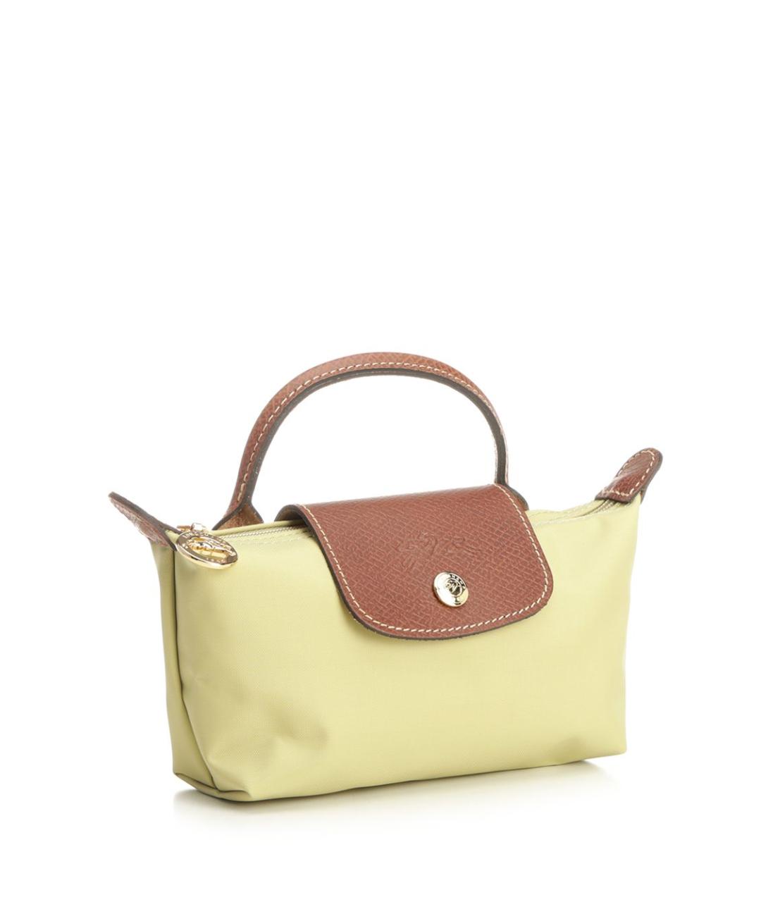 LONGCHAMP Зеленая синтетическая косметичка, фото 2