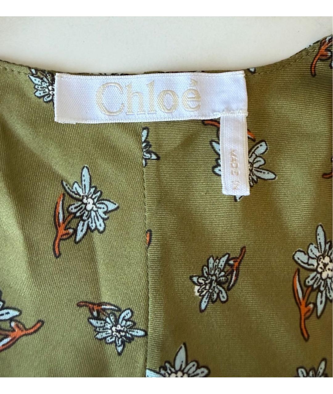 CHLOE Мульти шелковое повседневное платье, фото 5