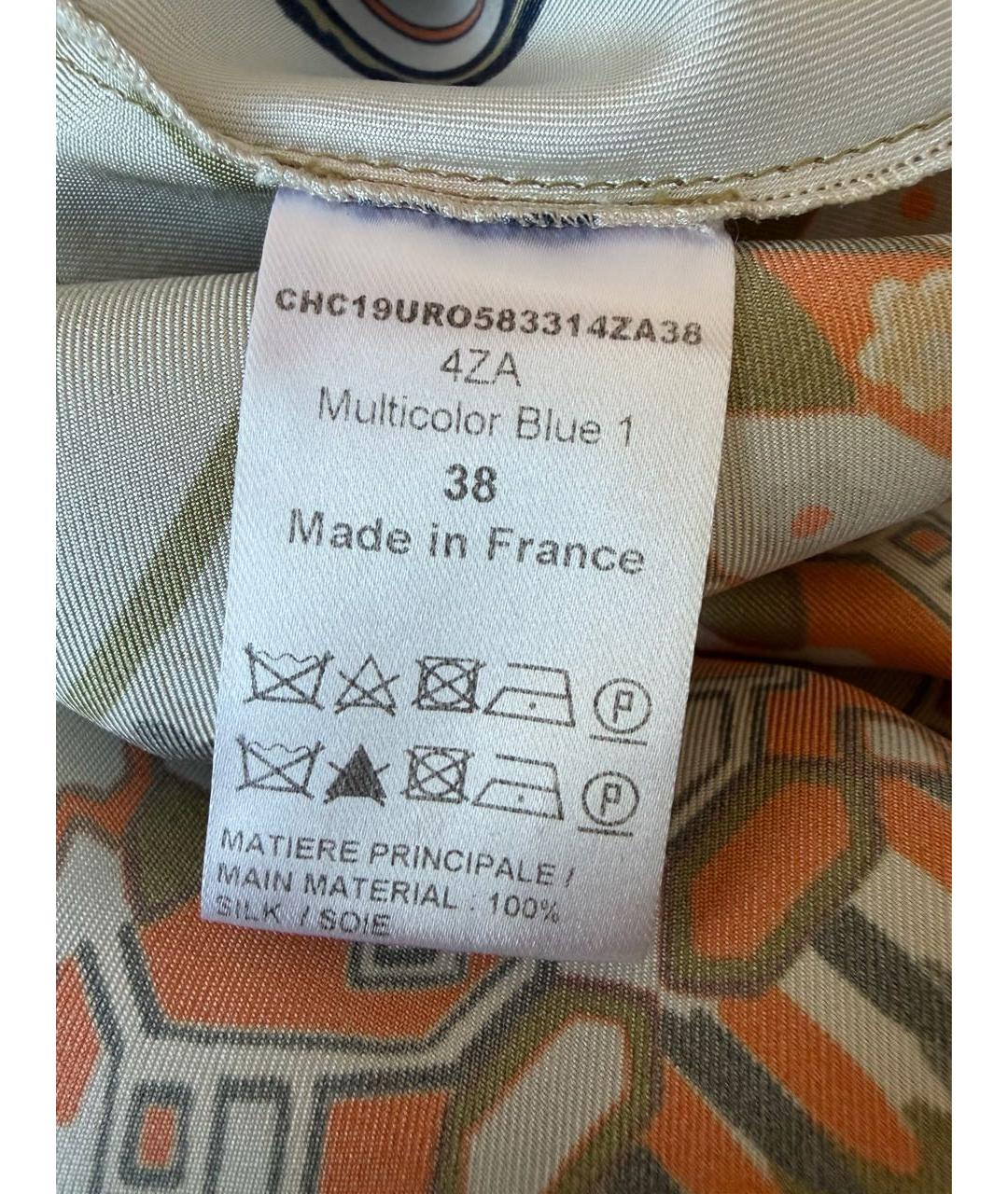 CHLOE Мульти шелковое повседневное платье, фото 6