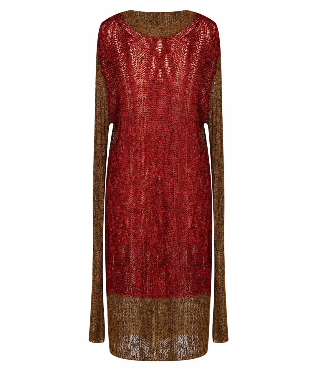ANN DEMEULEMEESTER Красное шерстяное платье, фото 1