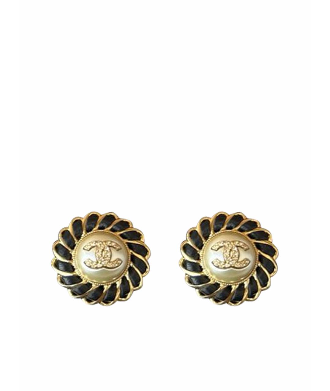 CHANEL Золотые серьги, фото 1