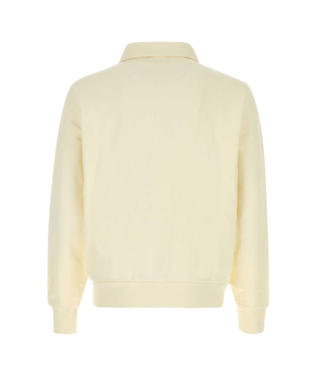 POLO RALPH LAUREN Желтое хлопковое поло с длинным рукавом, фото 2