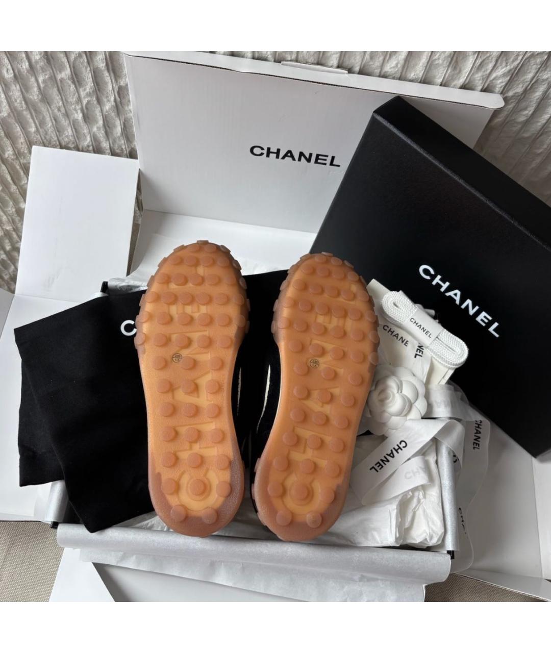 CHANEL Черные кроссовки, фото 6