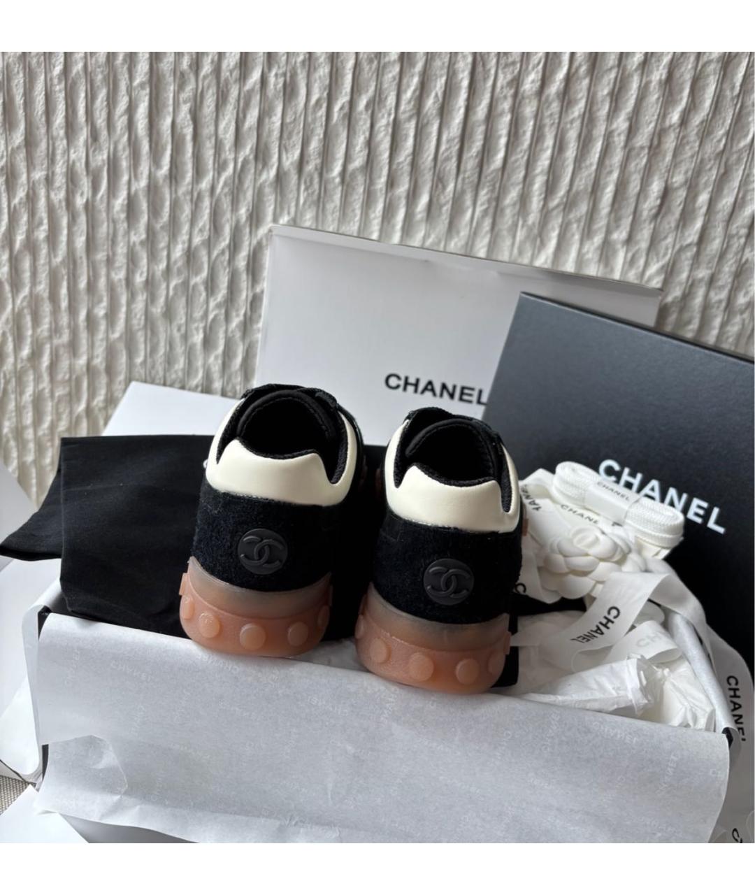 CHANEL Черные кроссовки, фото 5