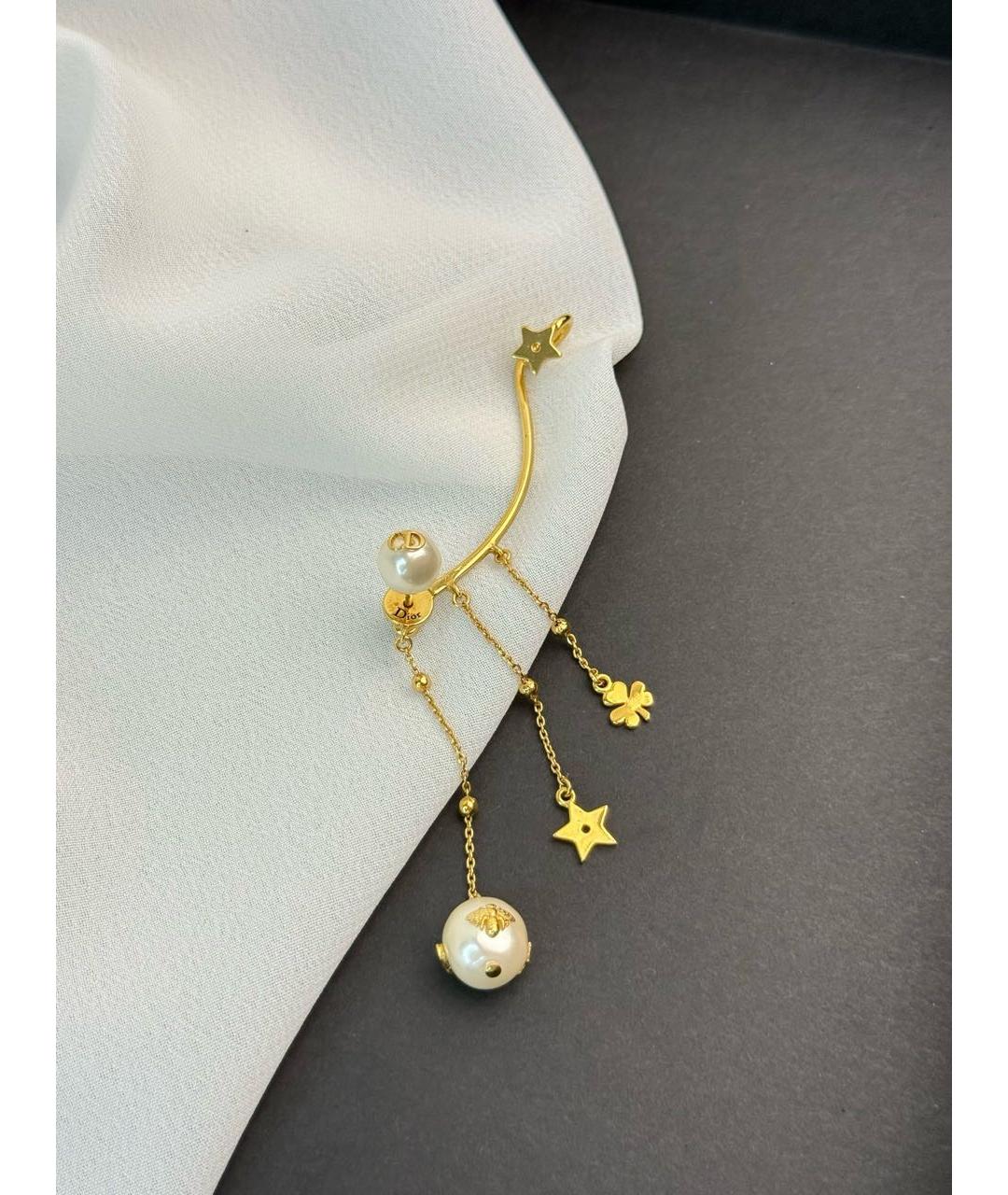 CHRISTIAN DIOR Золотые серьги, фото 3
