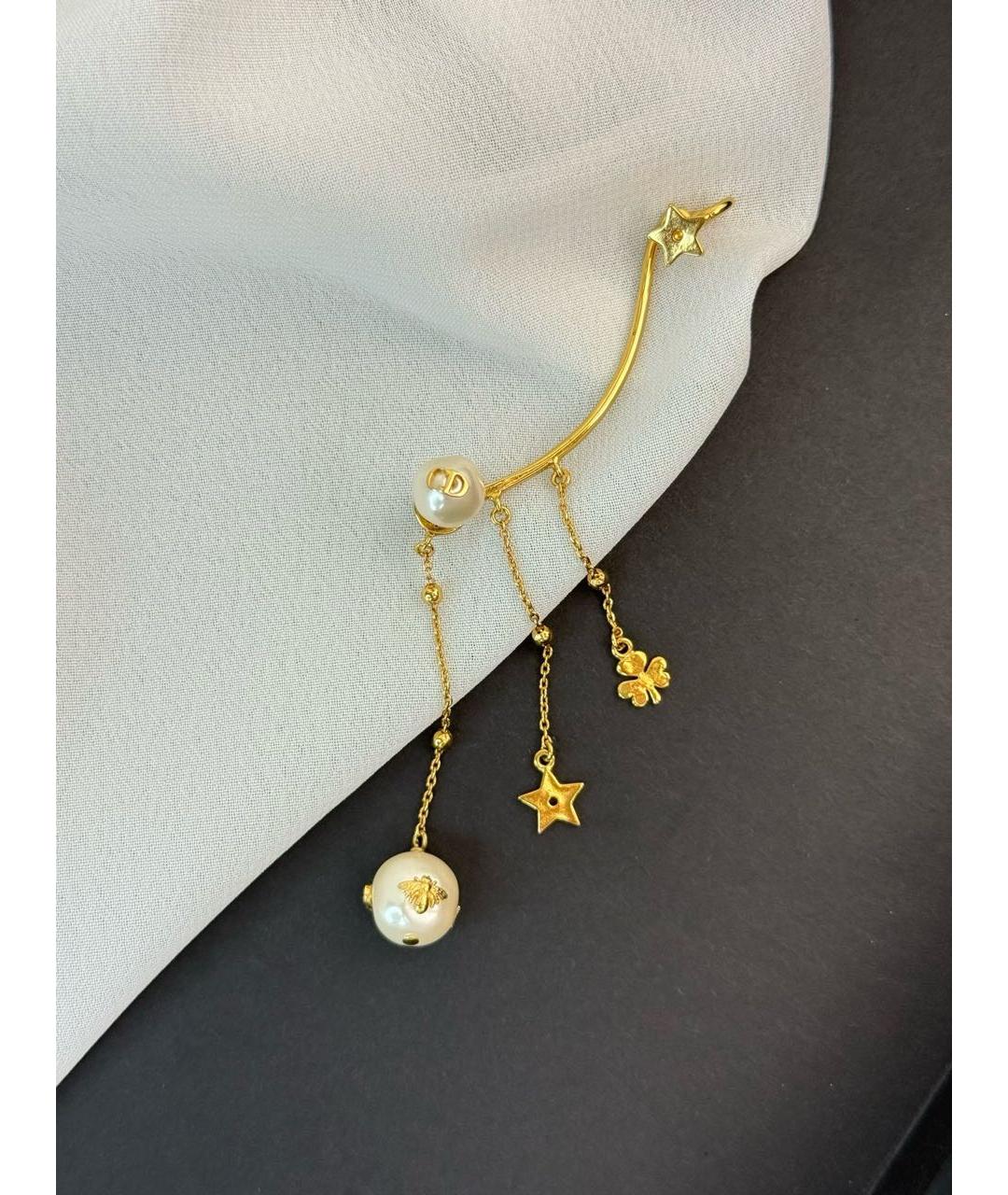 CHRISTIAN DIOR Золотые серьги, фото 7