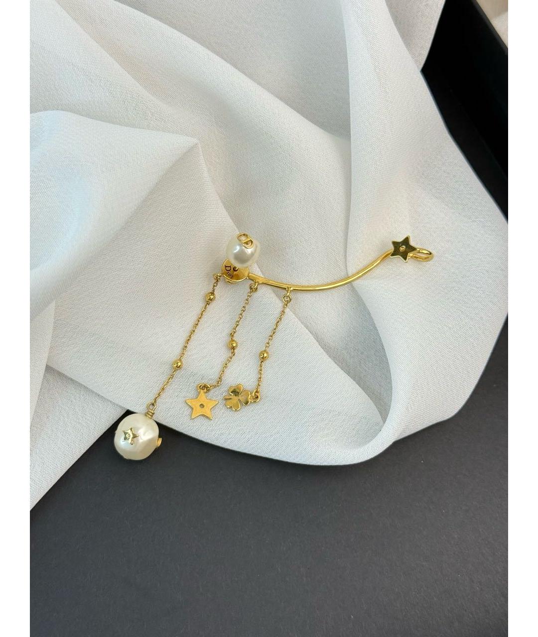 CHRISTIAN DIOR Золотые серьги, фото 5