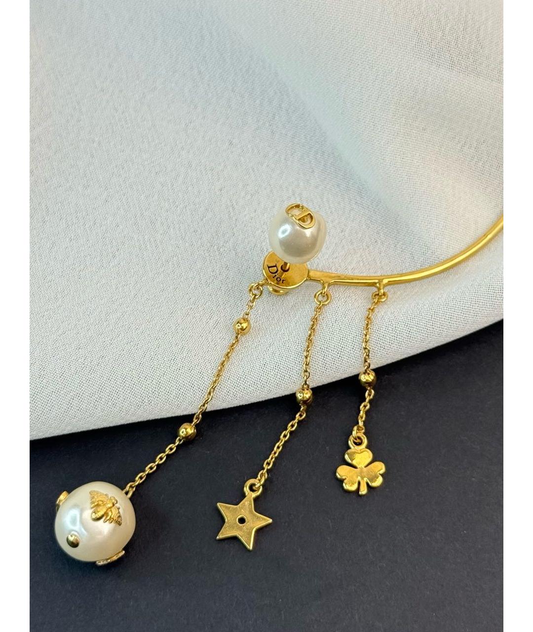 CHRISTIAN DIOR Золотые серьги, фото 2