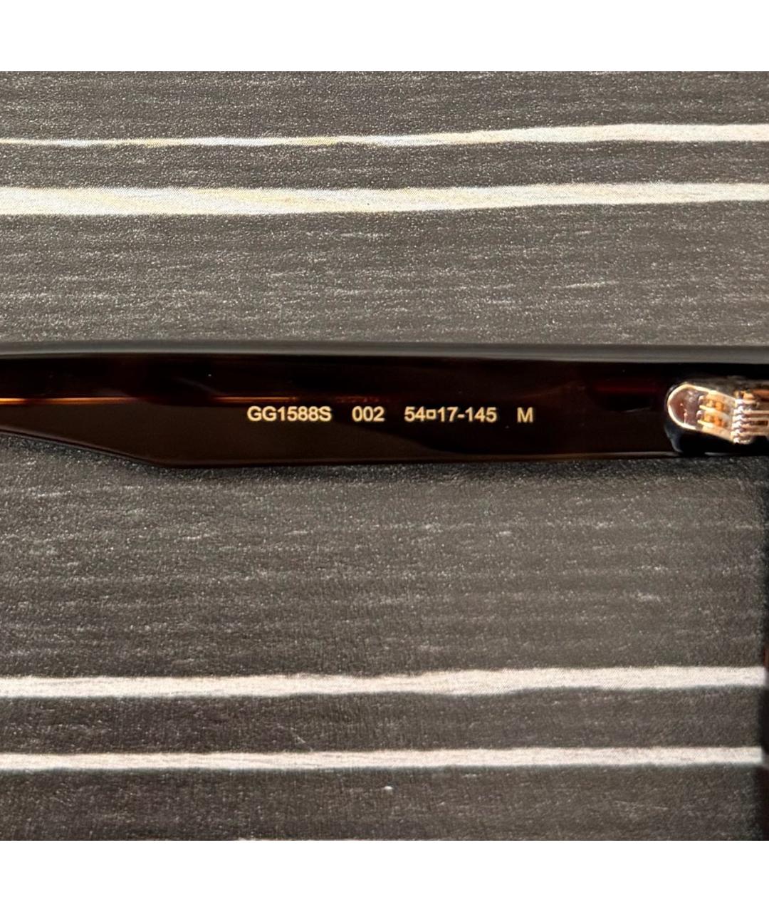 GUCCI Коричневые пластиковые солнцезащитные очки, фото 4