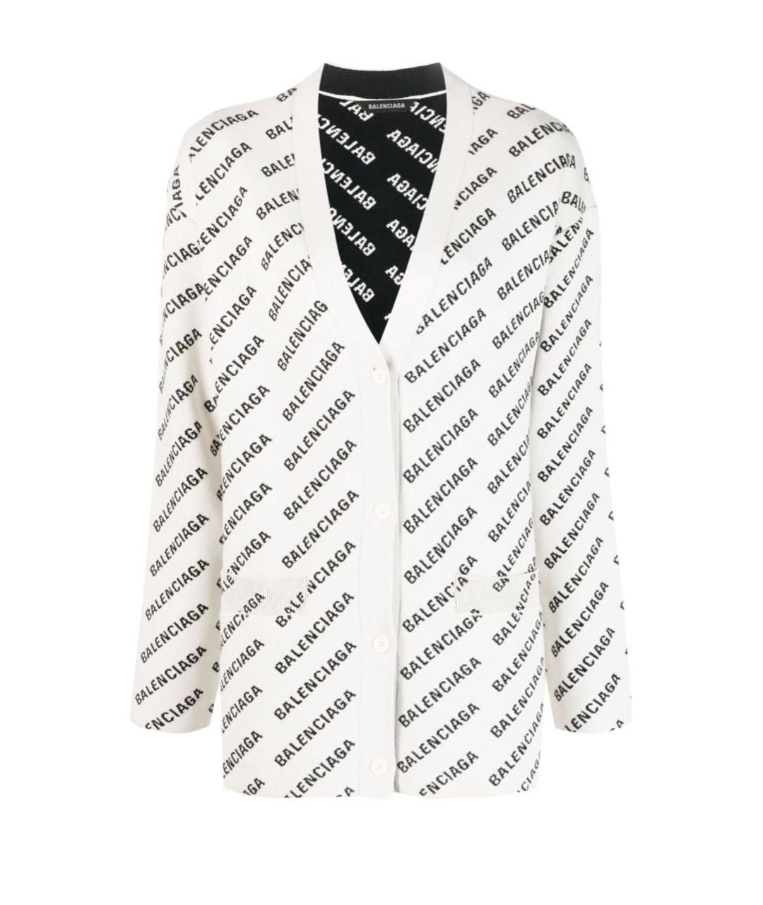 BALENCIAGA Белый кардиган, фото 1