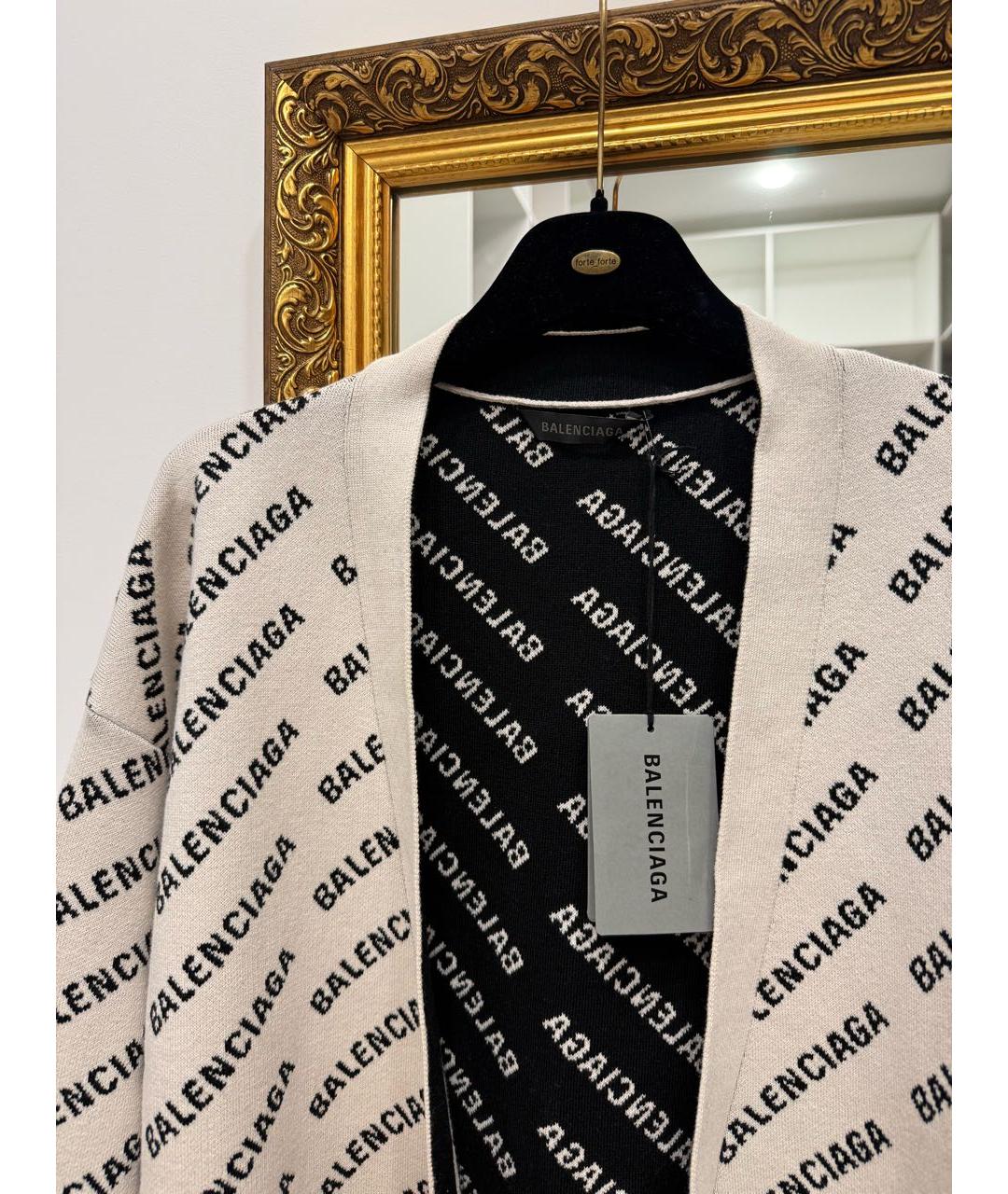 BALENCIAGA Белый кардиган, фото 4