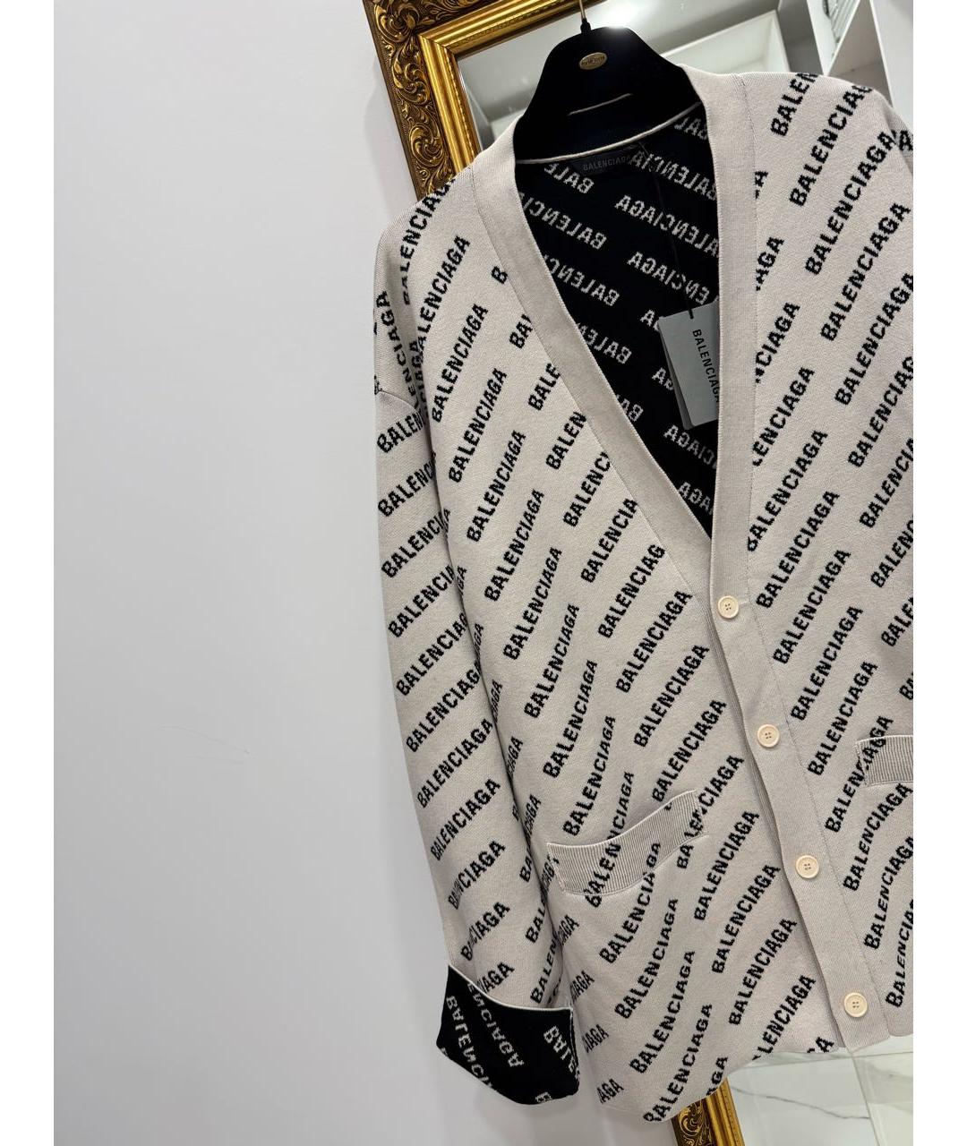 BALENCIAGA Белый кардиган, фото 6