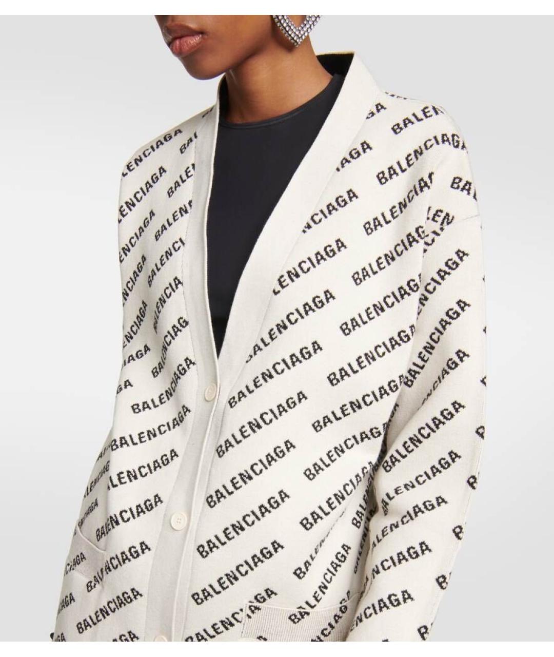 BALENCIAGA Белый кардиган, фото 2