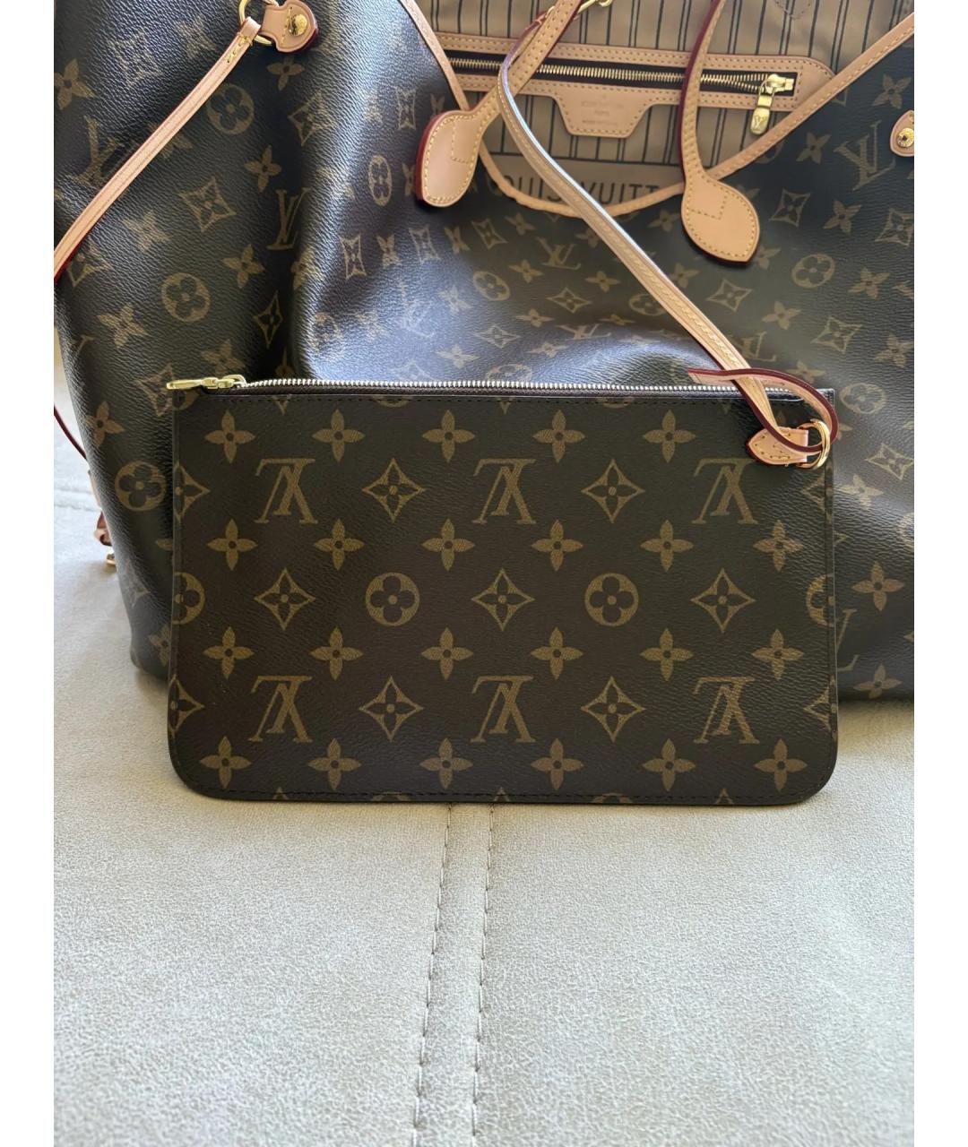 LOUIS VUITTON Коричневая дорожная/спортивная сумка, фото 8
