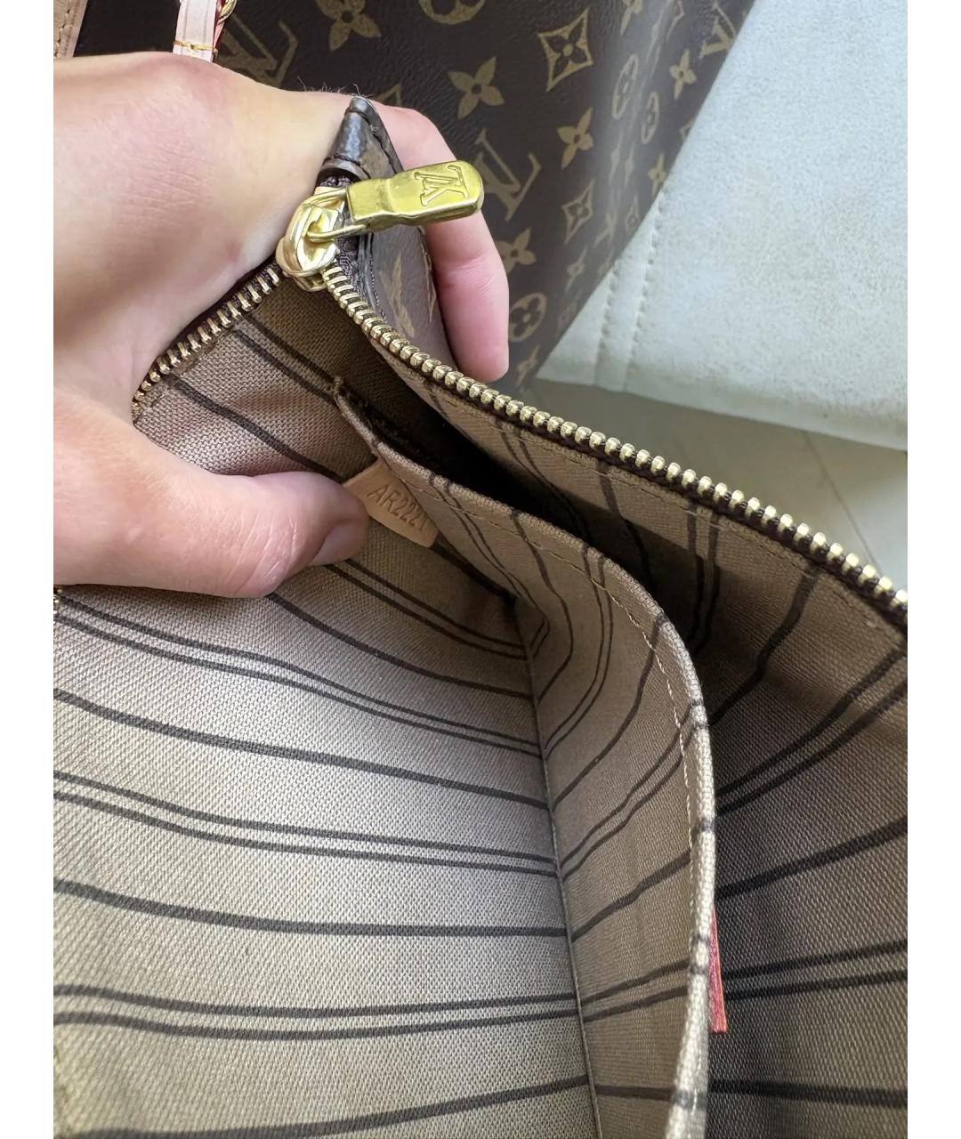 LOUIS VUITTON Коричневая дорожная/спортивная сумка, фото 5