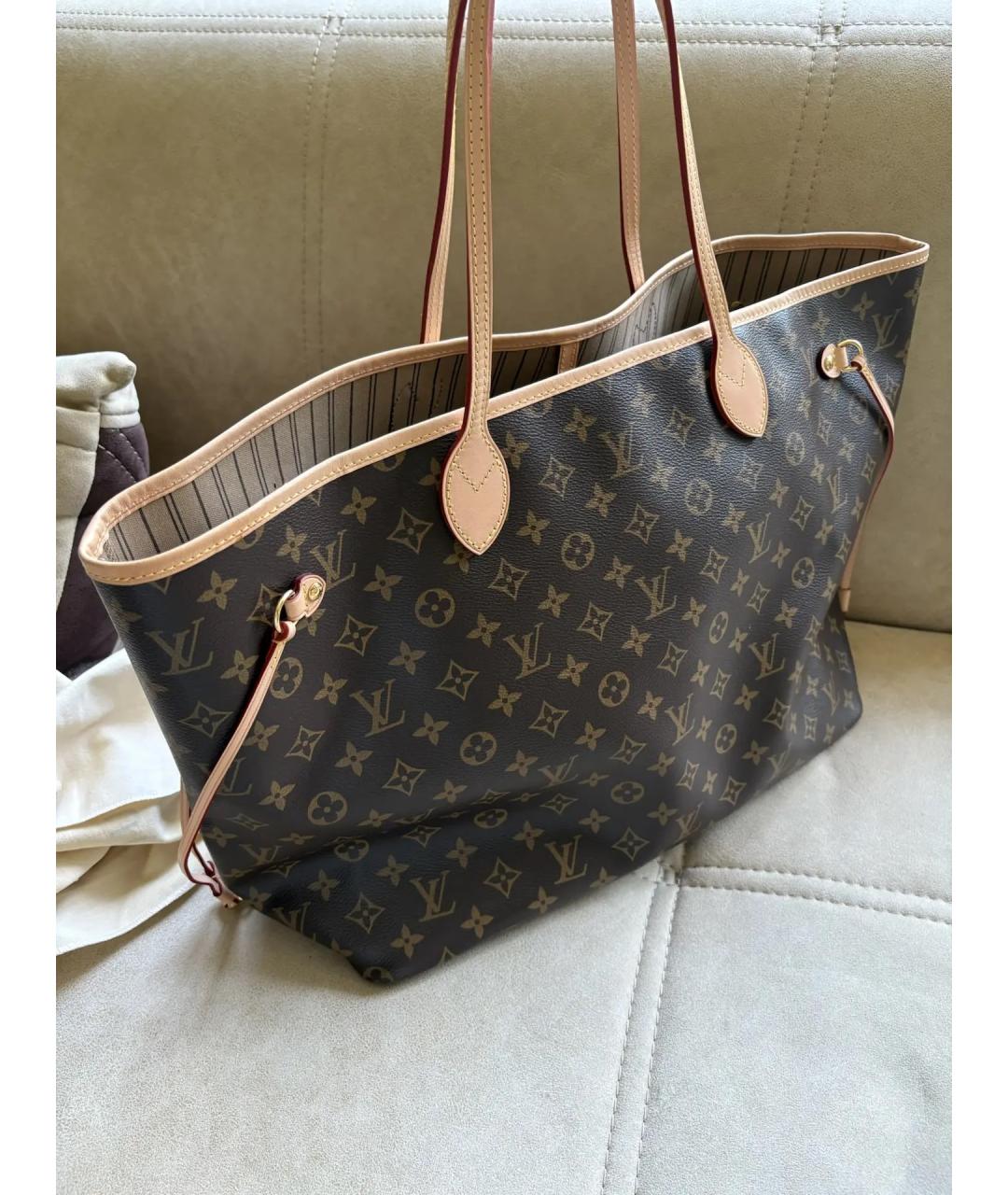 LOUIS VUITTON Коричневая дорожная/спортивная сумка, фото 6