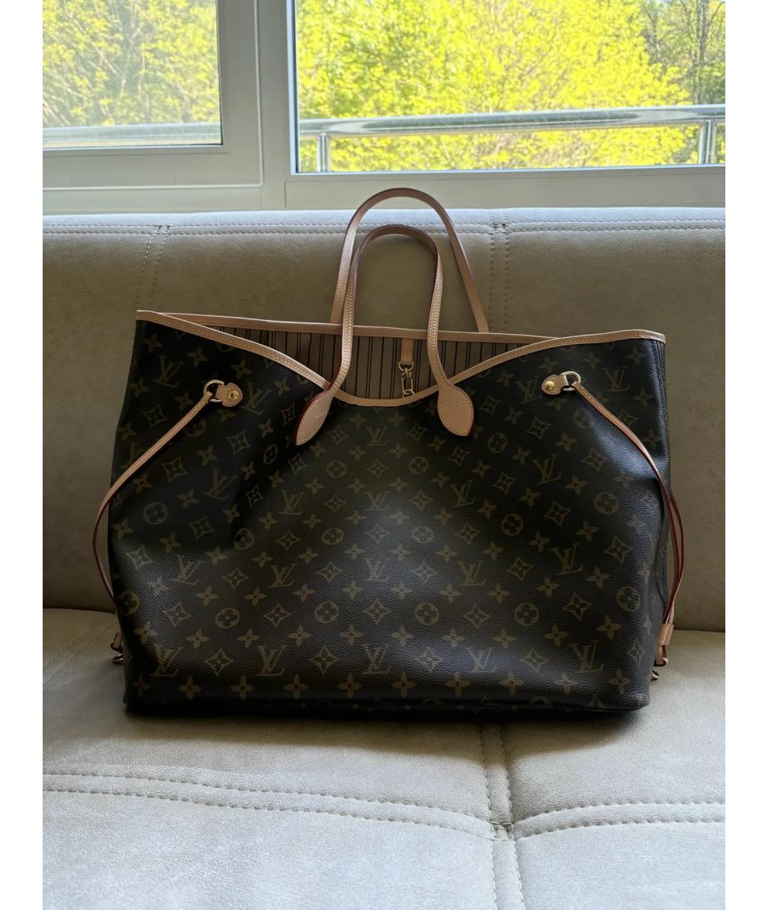 LOUIS VUITTON Коричневая дорожная/спортивная сумка, фото 10